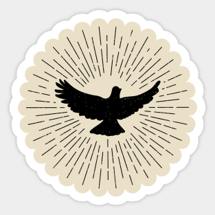 Christian Theme Pigeon Sticker